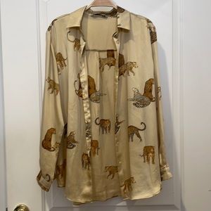 Nina Belle satin blouse